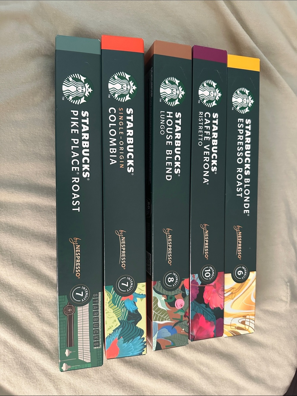 Starbucks Original Nespresso Pods (5 Sleeves) Variety